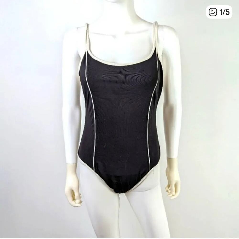 Anne Cole Black and White One-Piece Swimsuit